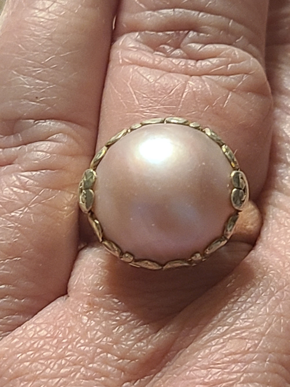 Pink Pearl Ring